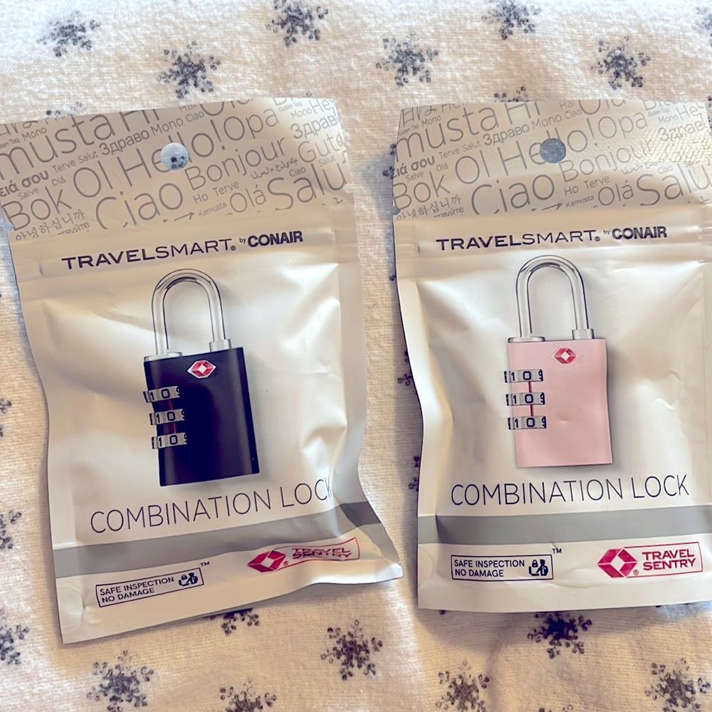 New Set of 2 Travel Smart combination locks